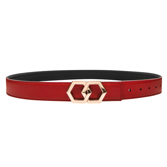 Canary Rose Rosso Noche Belt Reversible